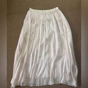Elegant Cream Maxi Skirt with a bit of sparkle